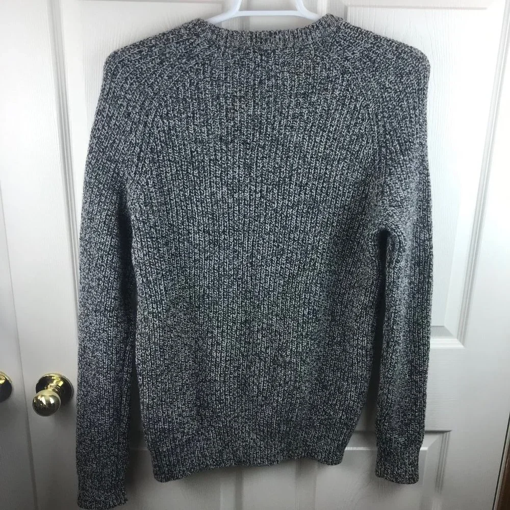 Everlane Marled Charcoal Gray Crewneck Sweater